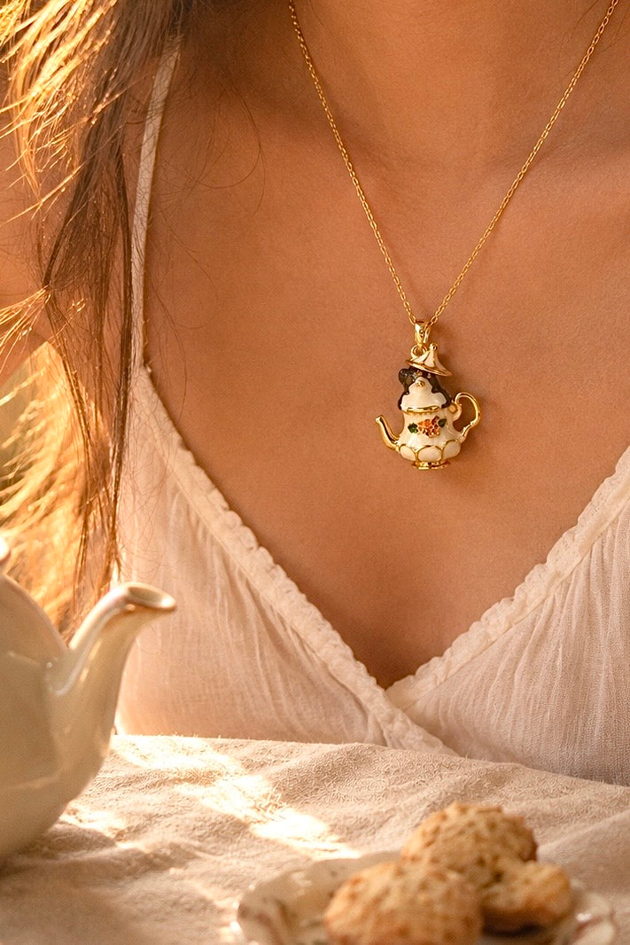 Tea & Whiskers Necklace